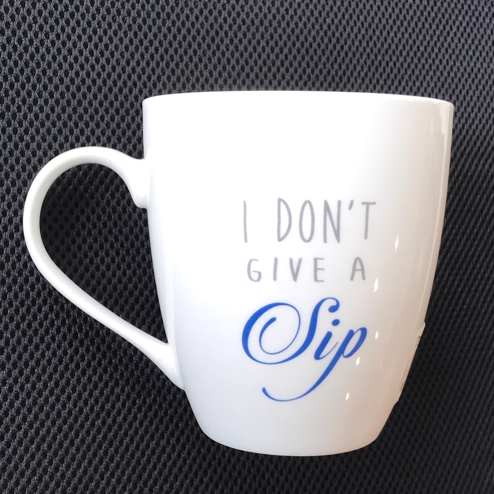 Pfaltzgraff White Mug "I Don’t Give A Sip"